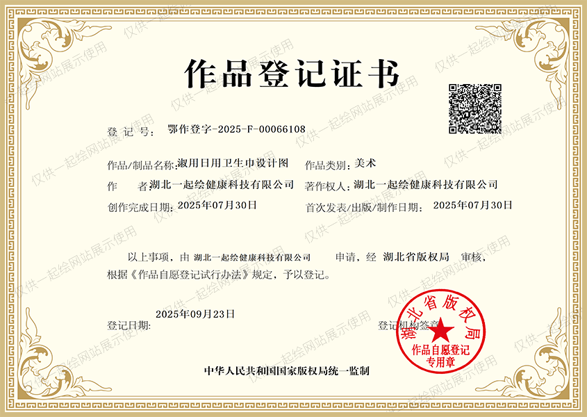 卫生巾设计作品登记
